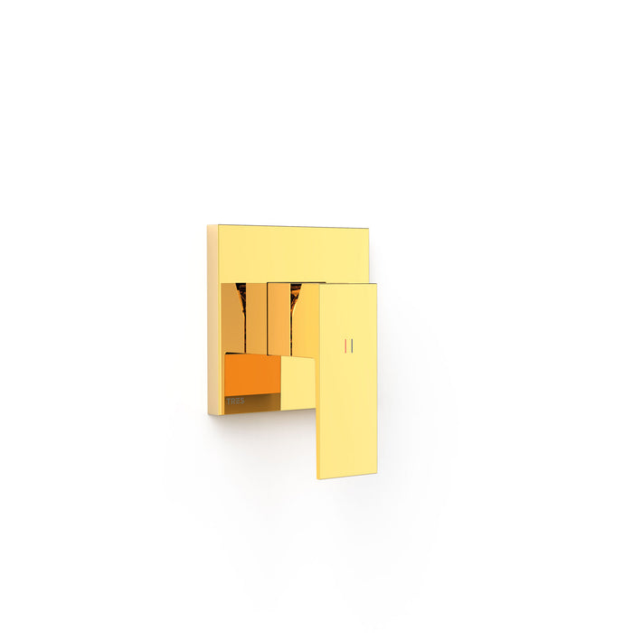 TRES 10627810OR RAPID-BOX Pieza Vista para Caja Empotrada de 1 Vía Color Oro 24K