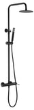 IMEX BDD038/NG LINE Single-Handle Faucet Telescopic Shower Set Matte Black