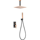 IMEX BDES37-6NOR STOCKHOLM Built-in Shower Set Single-lever Black Rose Gold