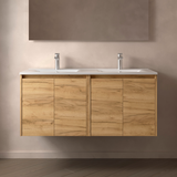 SALGAR 105057 NOJA Mueble+Lavabo 4 Puertas 120 cm Color Roble África