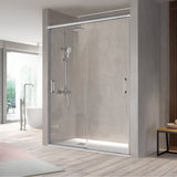 KASSANDRA BT111 BETTY Front Shower Screen 2 Sliding Doors Bright Silver
