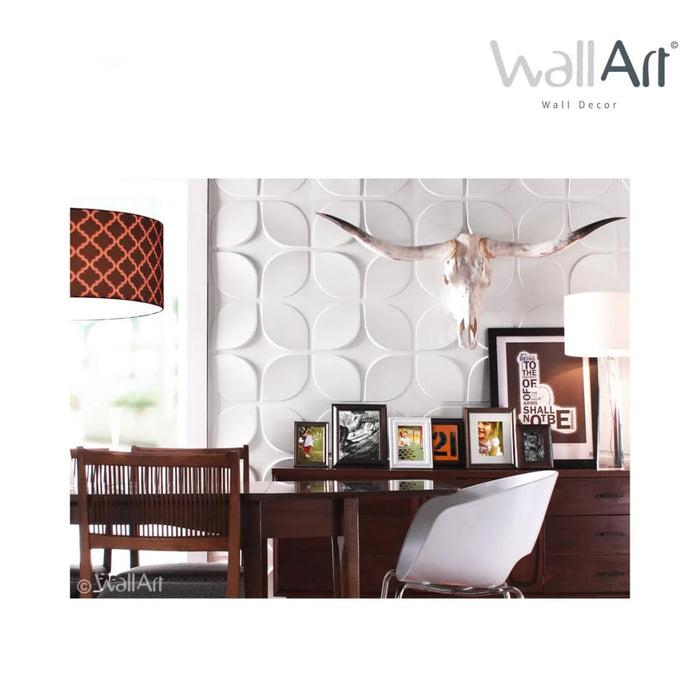 VXL WallArt Paneles de pared 3D Sweeps 12 pzas GA-WA06