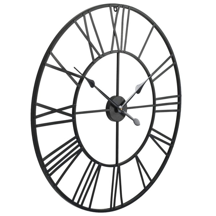 VXL Reloj De Pared Vintage Movimiento Cuarzo Metal 80 Cm Xxl 5 a 7 Días VXL 