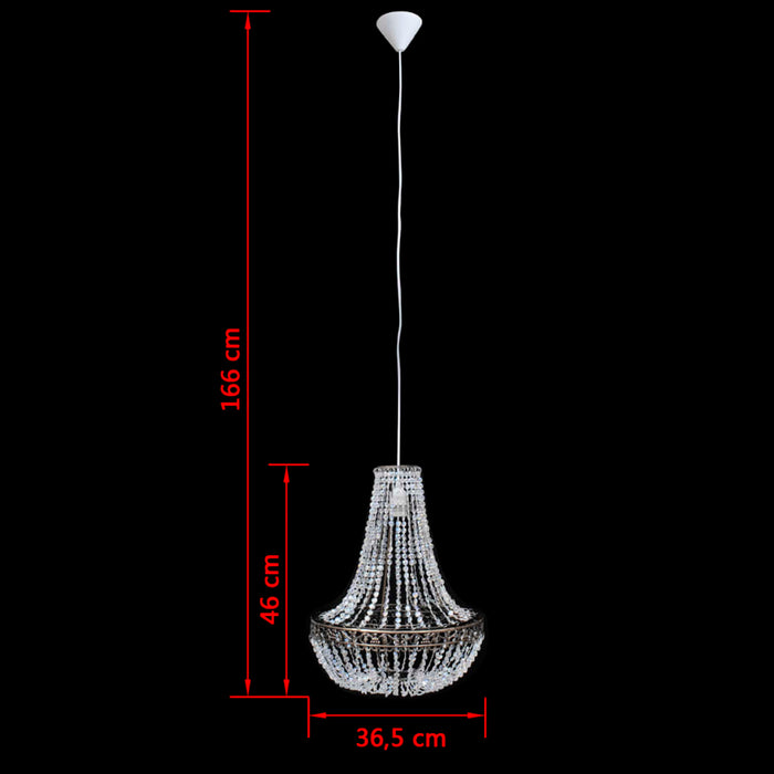 VXL Lámpara de araña de cristal 36,5x46 cm