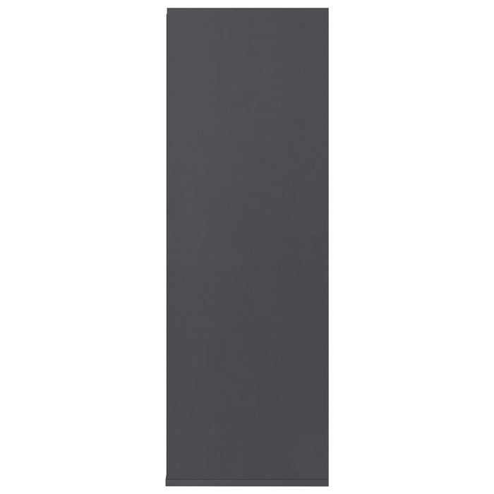 VXL Mueble zapatero de aglomerado gris 54x34x100 cm