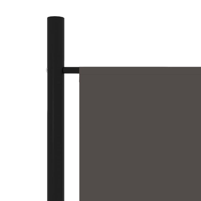 VXL Biombo divisor de 4 paneles gris antracita 200x180 cm