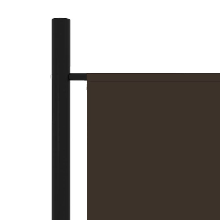 VXL Biombo divisor de 5 paneles marrón 250x180 cm