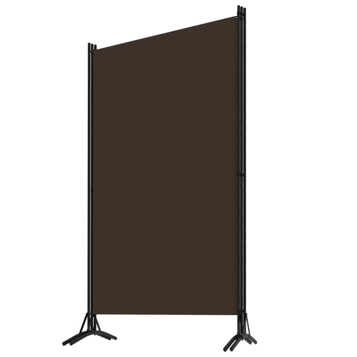 VXL Biombo divisor de 3 paneles marrón 260x180 cm