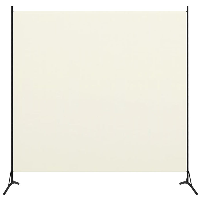 VXL Biombo divisor de 1 panel blanco crema175x180 cm