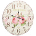 VXL Reloj De Pared Vintage Con Flores 60 Cm 5 a 7 Días VXL 
