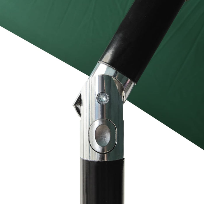 VXL Sombrilla De 3 Niveles Con Poste De Aluminio Verde 2 M