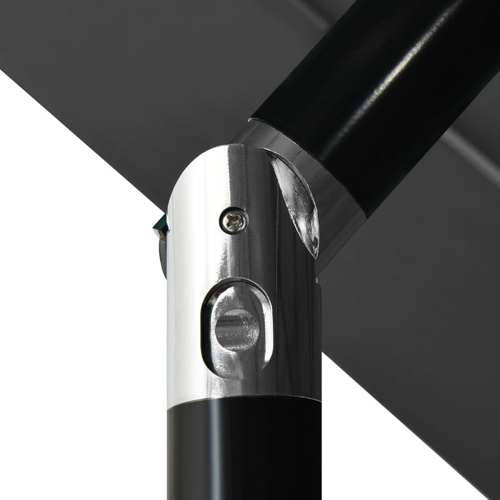 VXL Sombrilla De 3 Niveles Con Poste De Aluminio Antracita 3,5 M