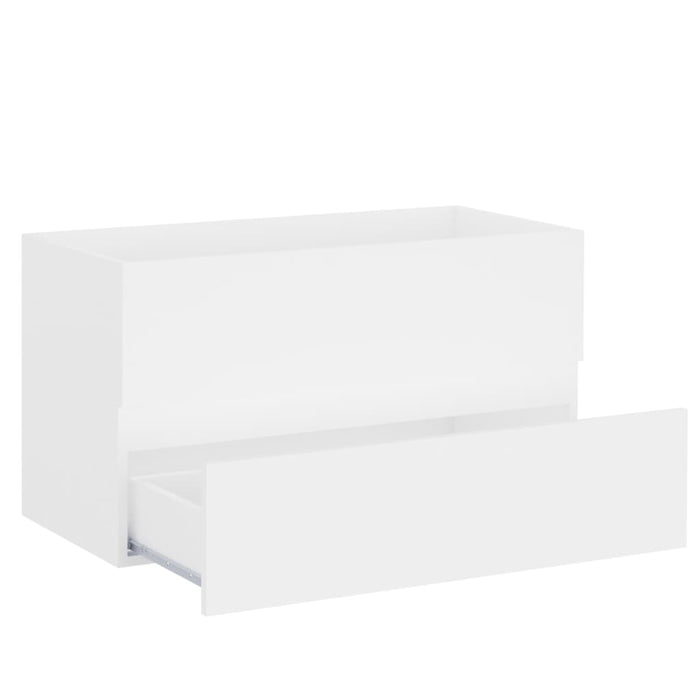 VXL Mueble Con Lavabo Aglomerado Blanco