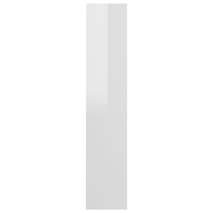 VXL Zapatero de pared aglomerado blanco brillante 80x18x90 cm