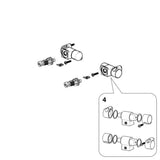 ROCA AI0016800R CARMEN Kit de Bisagras Caída Amortiguada Cromo