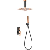 IMEX BDES37-6NOR STOCKHOLM Built-in Shower Set Single-lever Black Rose Gold