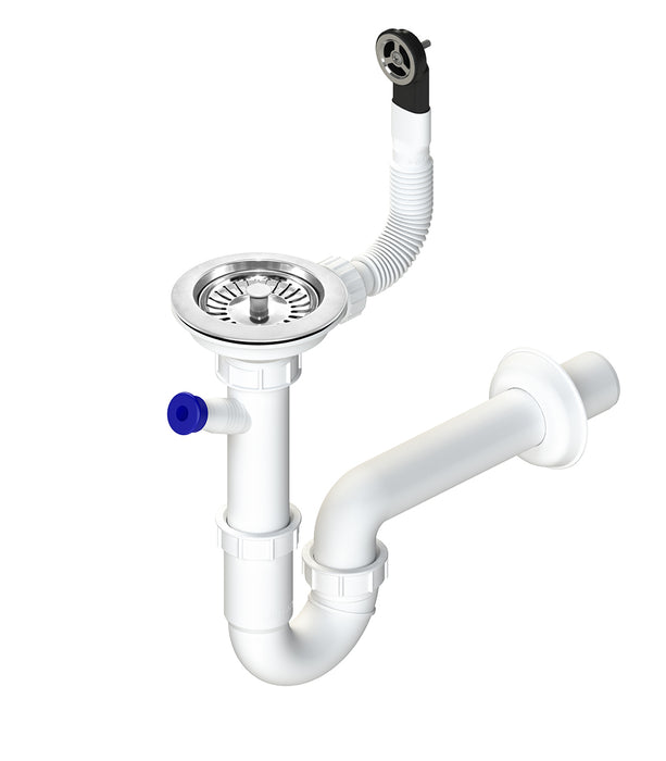 ARCOBAÑ 40STVR  Conj. Sifon Curvo C/toma 40sf11+valvula 40frcr