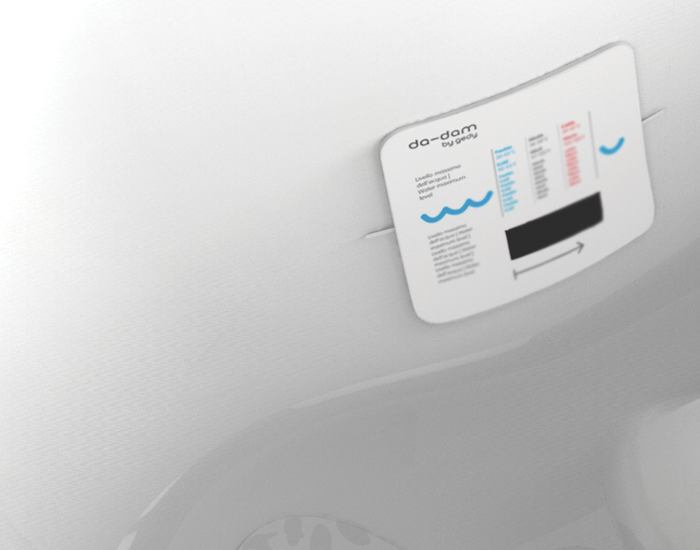 GEDY DD036000900 DA-DAM Children's Bathtub White/Green