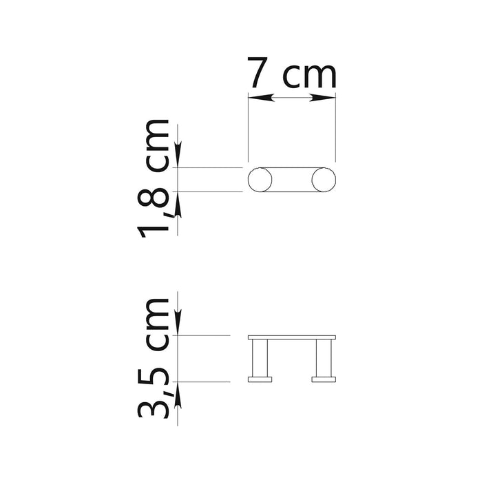 GEDY A2261400000 CANARIE Percha Negro Mate