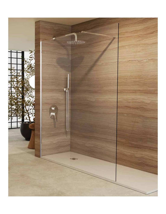 SB_X SCREEN Mampara Fijo Ducha 8 MM Cromo Transparente