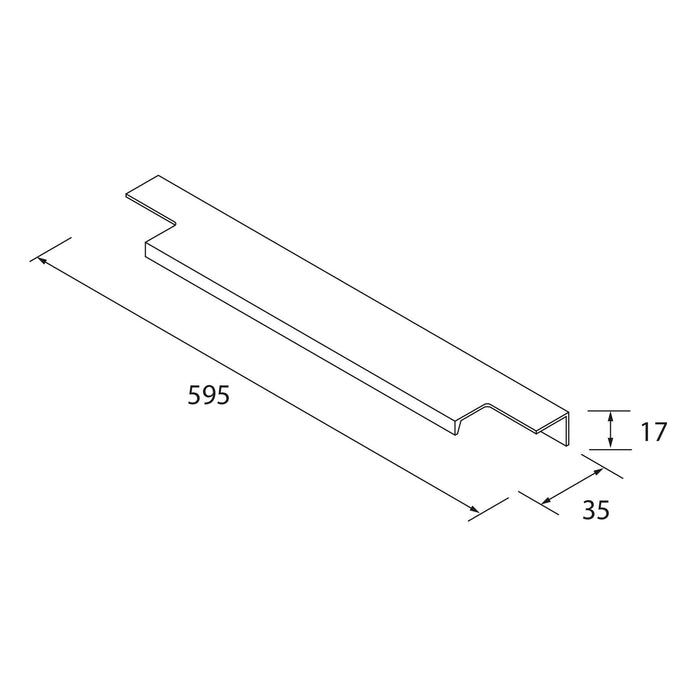 SALGAR 102302 LINA Tirador 600 Oro Mate