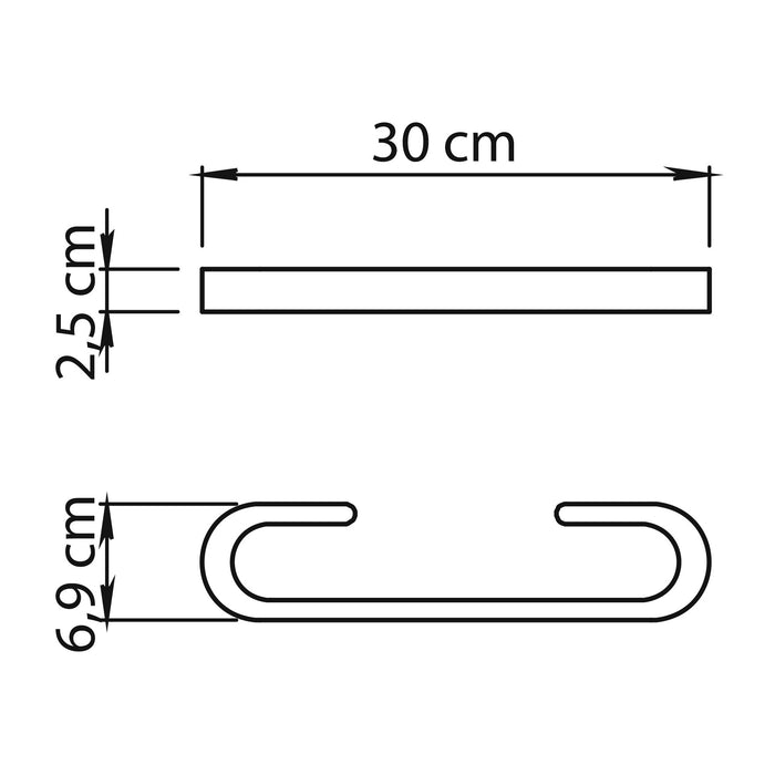 GEDY HY213035000 HIMALAYA Natural Towel Rack