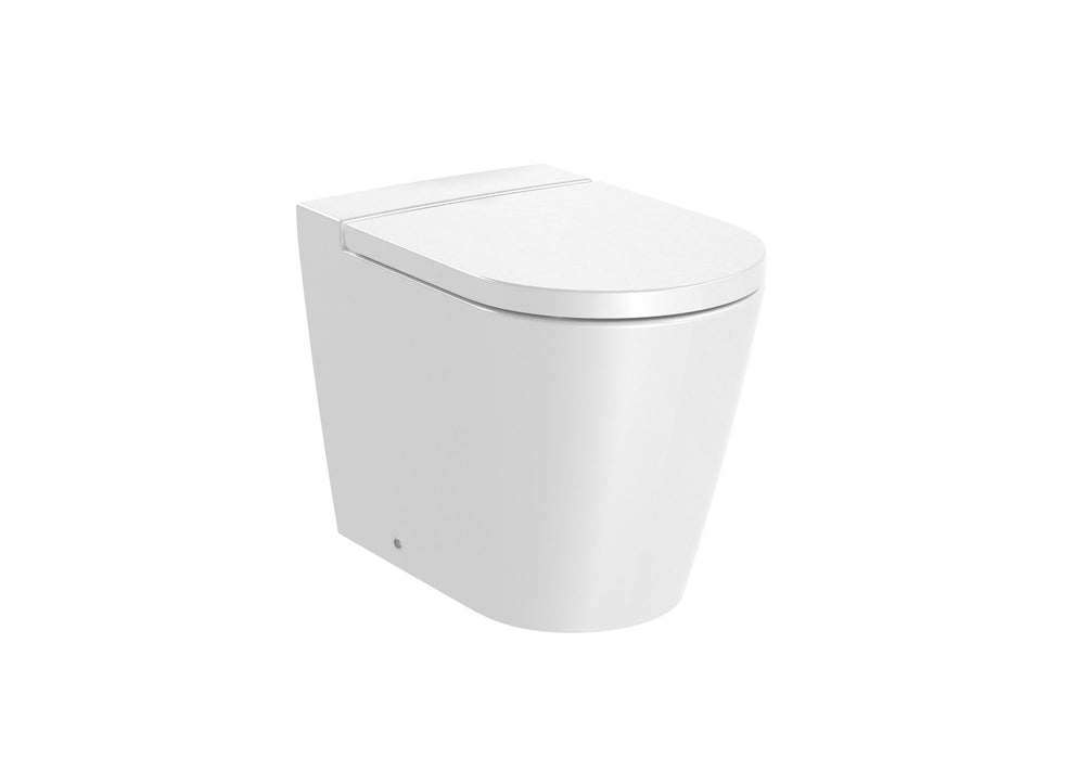 ROCA A347526000 INSPIRA ROUND Rimless Toilet High Tank with Lid White