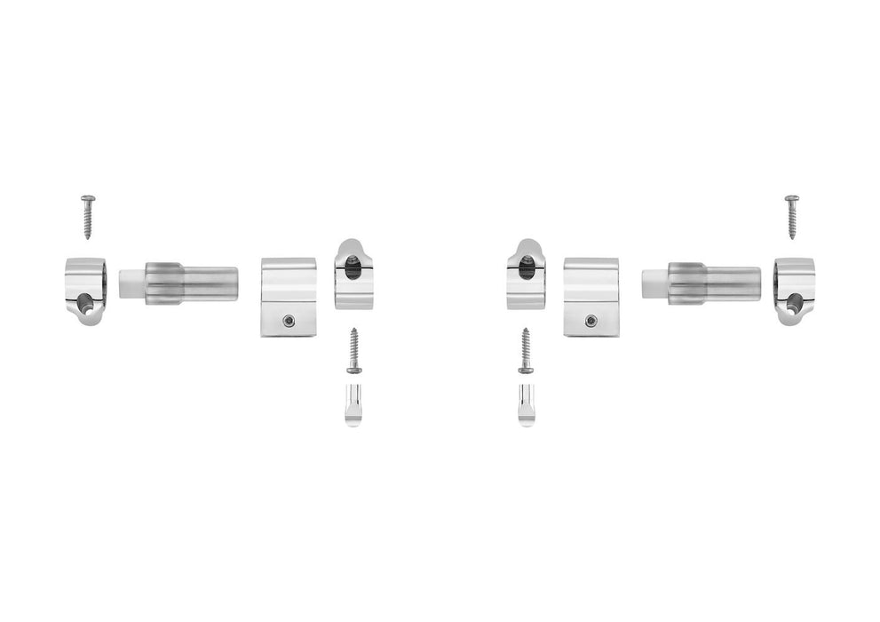 ROCA AI0001200R Kit Bisagras Cromadas Asiento Inodoro Caída Amortiguada