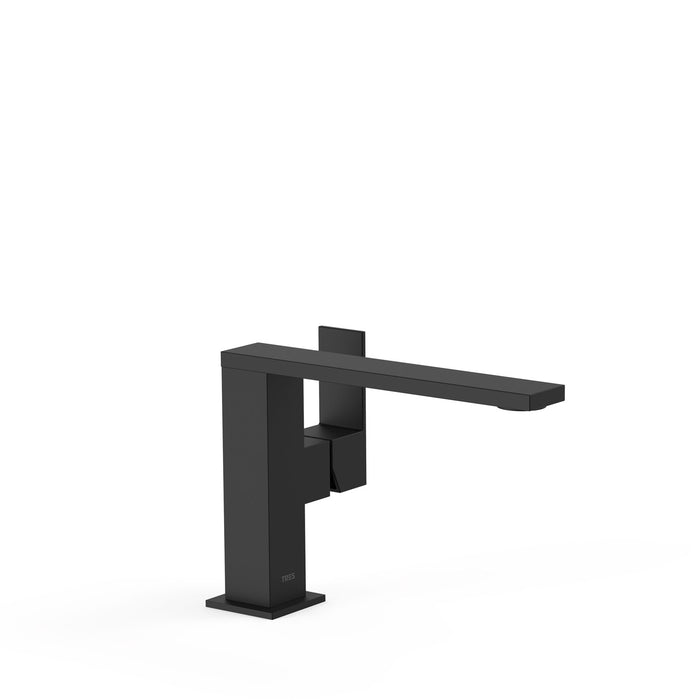 TRES 00620501NM CUADRO Single-lever Faucet with Side Handle for Sink Matte Black Color