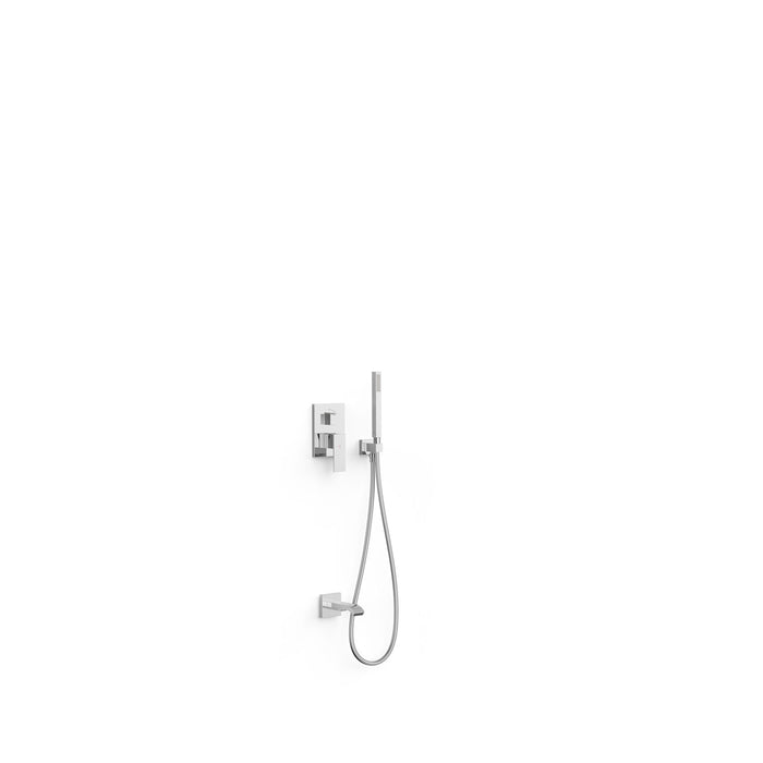 TRES 00628006 FRAME Single-lever Built-in 2-Way Faucet Kit Rapid-Box for Bathtub and Shower Chrome Color
