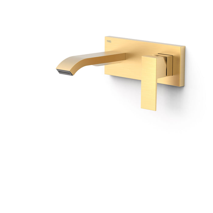 TRES 00630013OM CUADRO Built-in Single-Handle Sink 24K Matte Gold Color