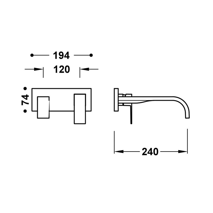 TRES 00630032AC FRAME Visible Piece for Built-in Sink Body Steel Color