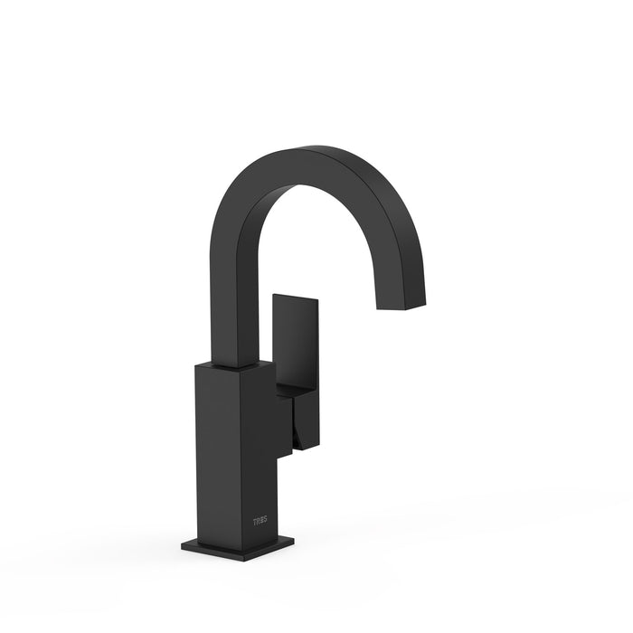 TRES 00660502NM FRAME Single-lever Faucet with Side Handle for Sink Matte Black Color
