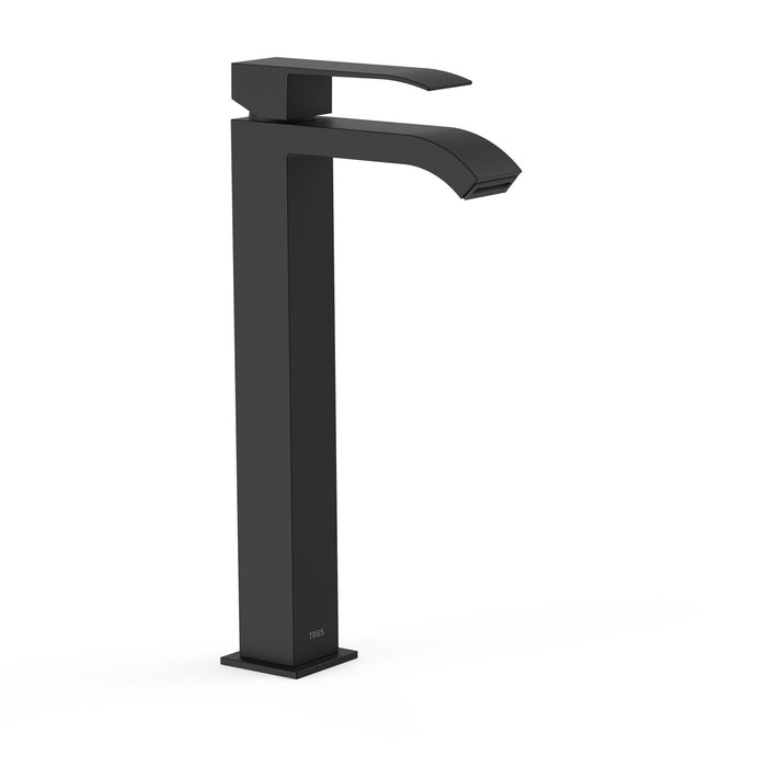 TRES 00681001NM CUADRO XXL Single-lever Faucet High Spout for Sink Matte Black Color