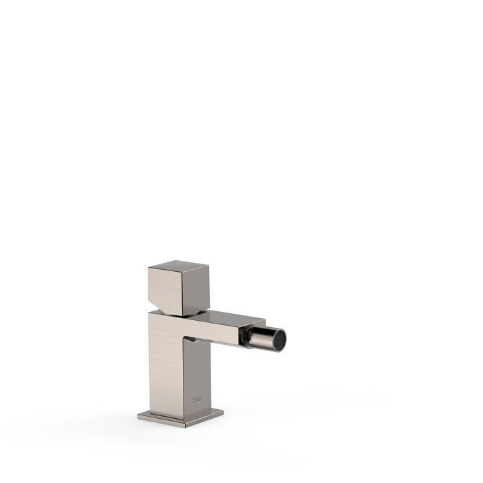 TRES 00712001AC Single-lever Faucet for Bidet Steel Color