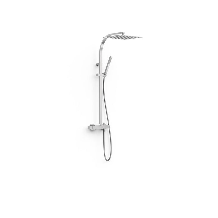 TRES 00719102 FRAME Single-lever Wall-mounted 2-way Faucet Set for Shower Chrome Color