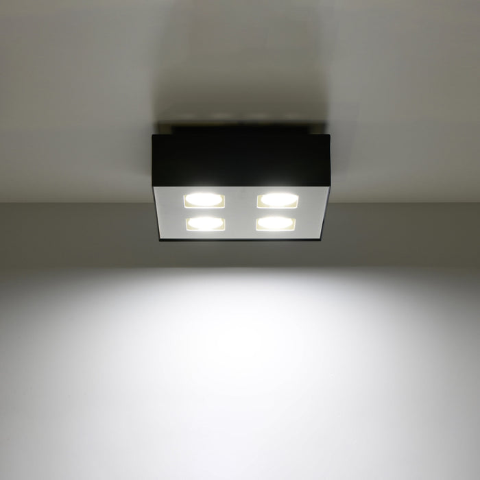 SOLLUX SL.0073 MONO 4 Ceiling Lamp Black