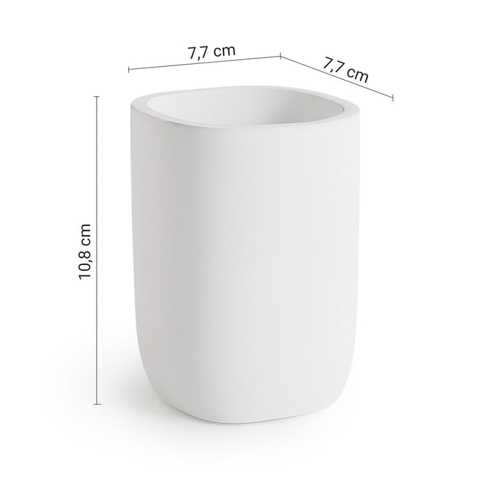 GEDY YL980200000 YLENIA Portacepillos blanco mate