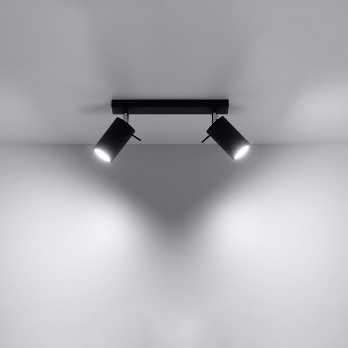 SOLLUX SL.0092 Ceiling Lamp RING 2 Black