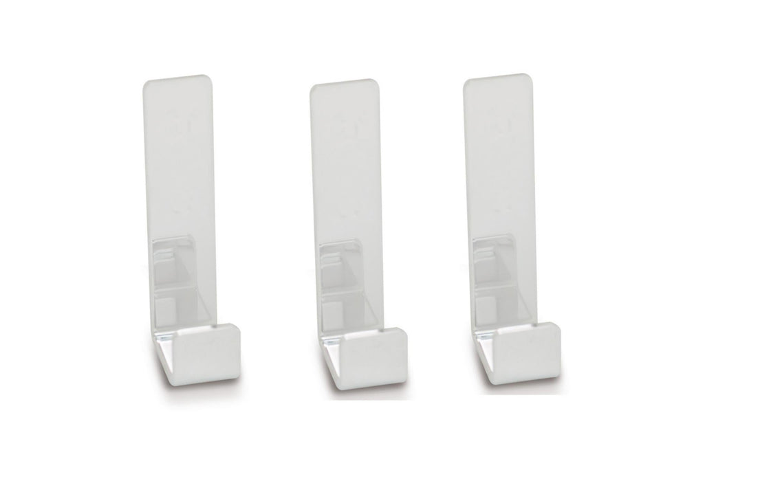 BELTRAN 943 HOTEL Pack.3 Individual Hangers M.Dubai Chrome Adhesive