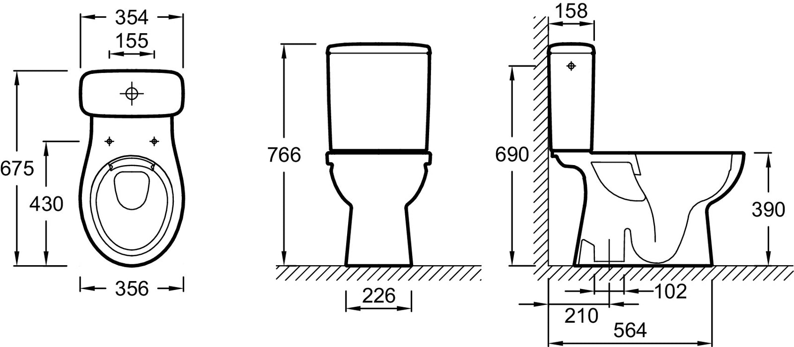 JACOB DELAFON NEW OLA Inodoro Completo Blanco