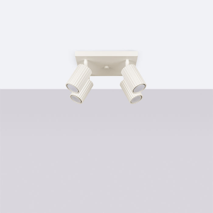 SOLLUX SL.1602 KARBON Lámpara De Techo 4 Beige