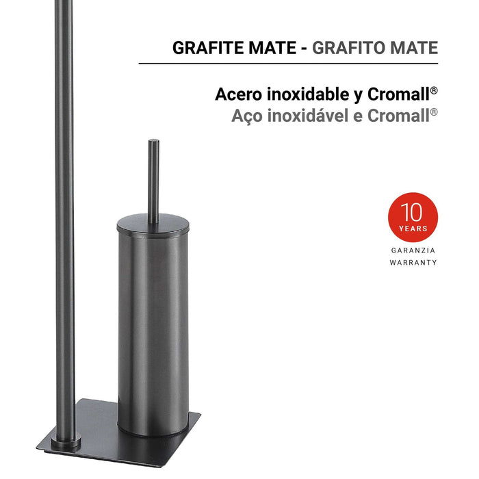 GEDY TR328100000 TRILLY Towel Rack and Free-Standing Column Gun Metal