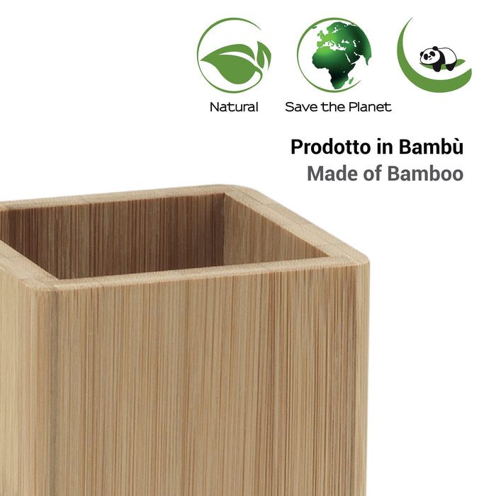GEDY BN983500000 BONNIE Toothbrush Holder Natural