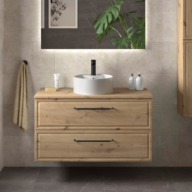 SALGAR RUNA Mueble+Lavabo LISBOA Color Roble