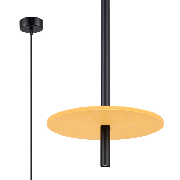 SOLLUX SL.1880 Lámpara colgante FELTRO 1 negro/amarillo amarillo/negro