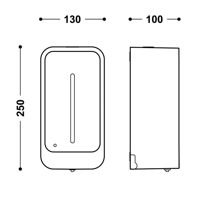 TRES 01240801 ELECTRONIC Dispensador Electrónico Infrarrojos de Gel o Jabón Blanco