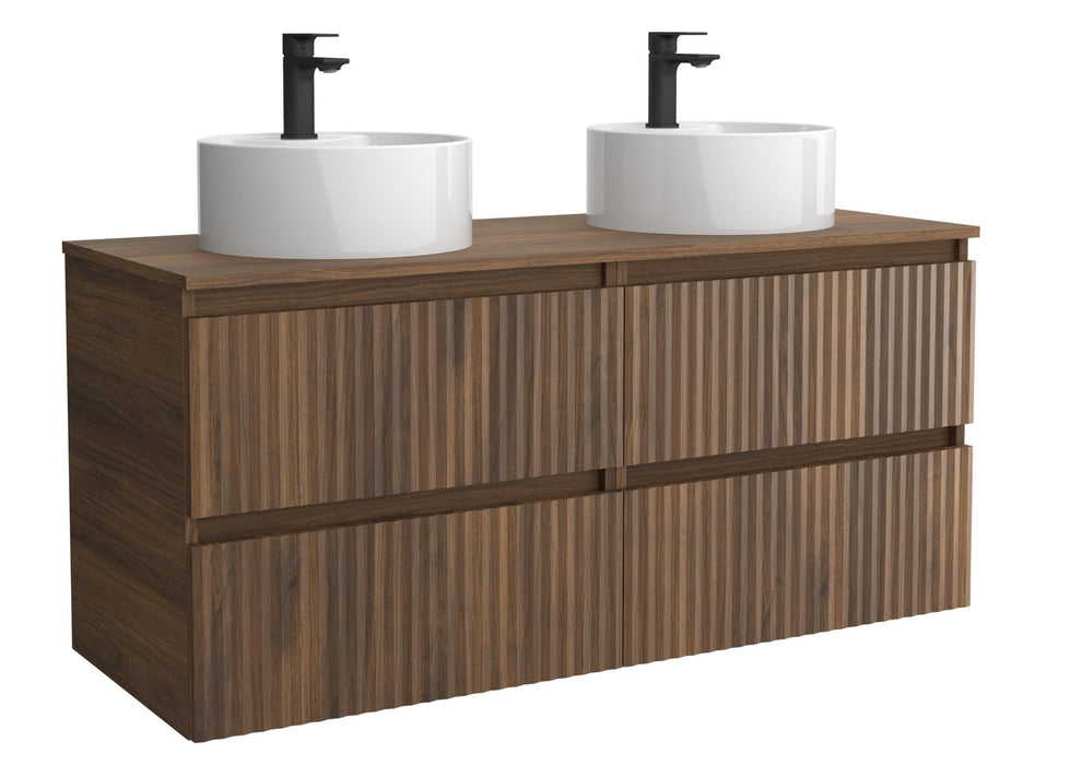 SALGAR 121780 KIRA Mueble+Lavabo LISBOA 140cm Nogal