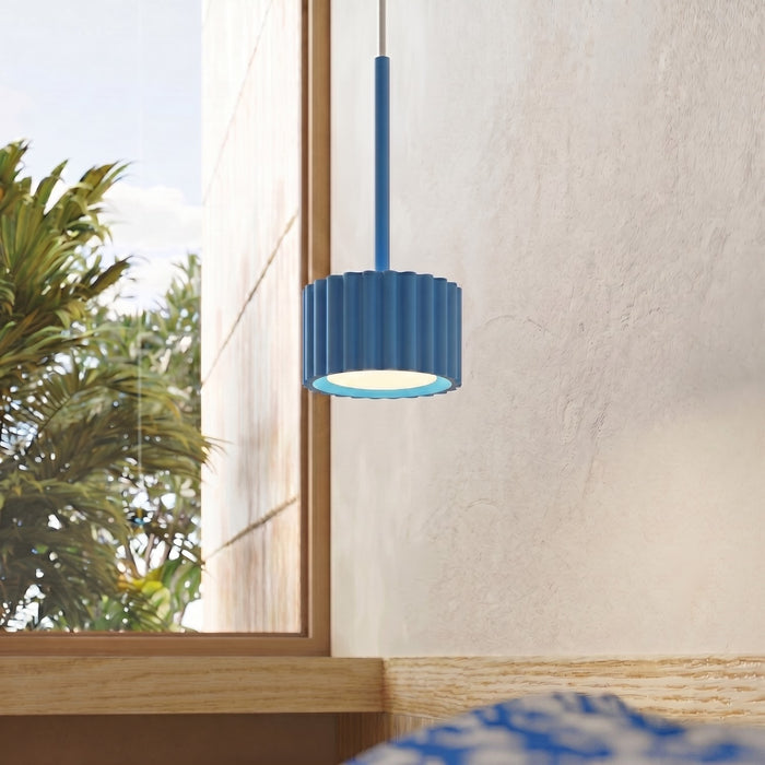 SOLLUX SL.2691 Lámpara colgante AURA 1 azur Gx53