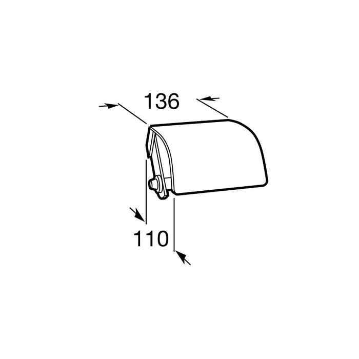ROCA A815437001 Portarrollos HOTEL'S CROM-BRI